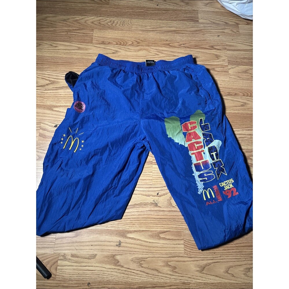 Travis Scott x McDonald's Cactus Jack All American 92 Nylon Pants II Blue Medium